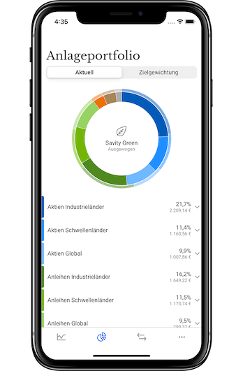 Vorschau Savity App