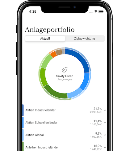 Vorschau Savity App