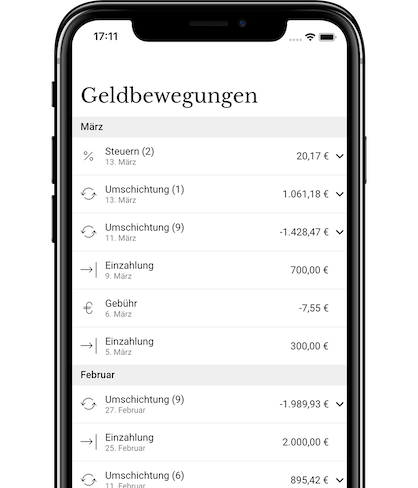 Vorschau Savity App