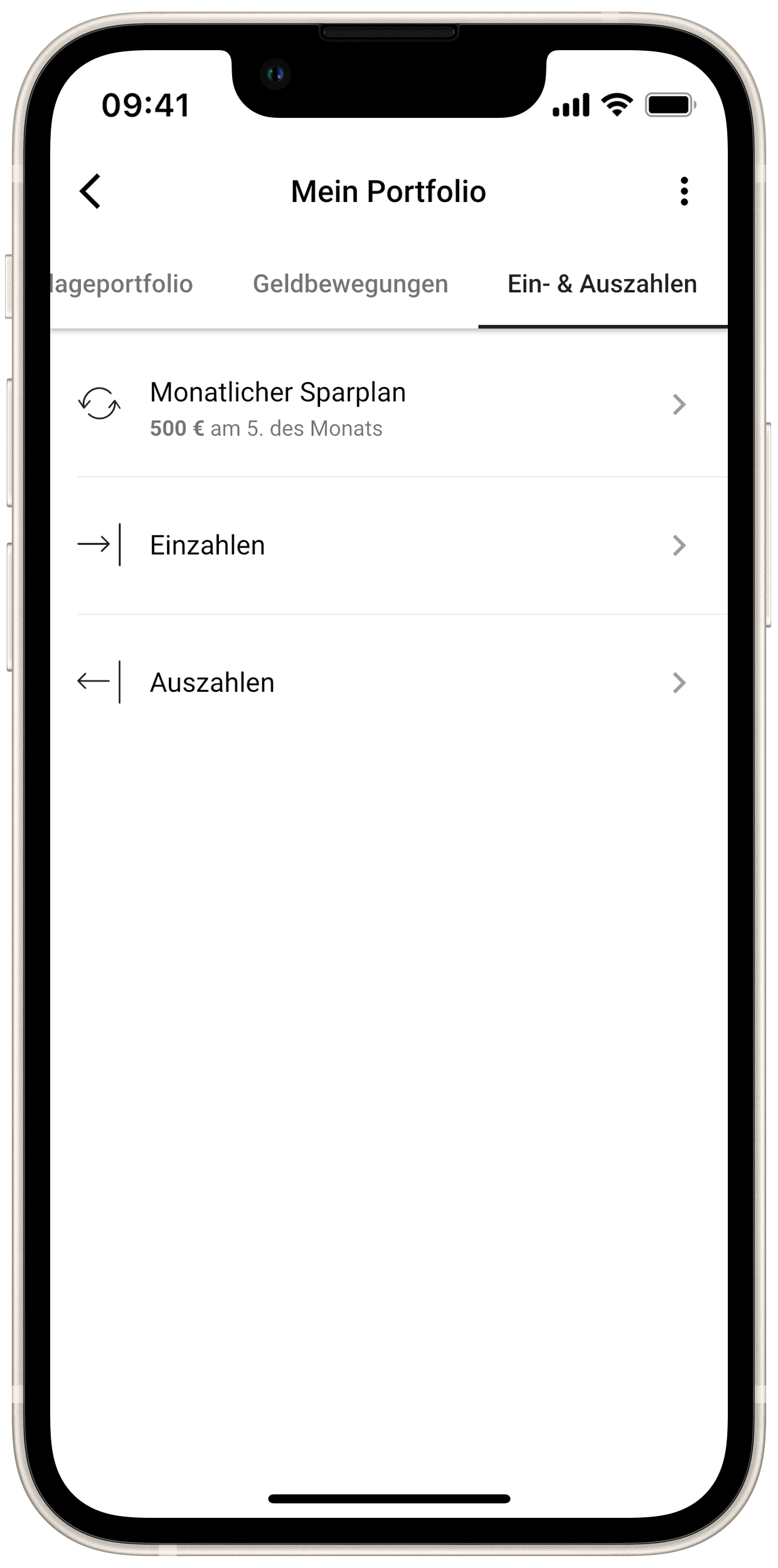 Vorschau Savity App